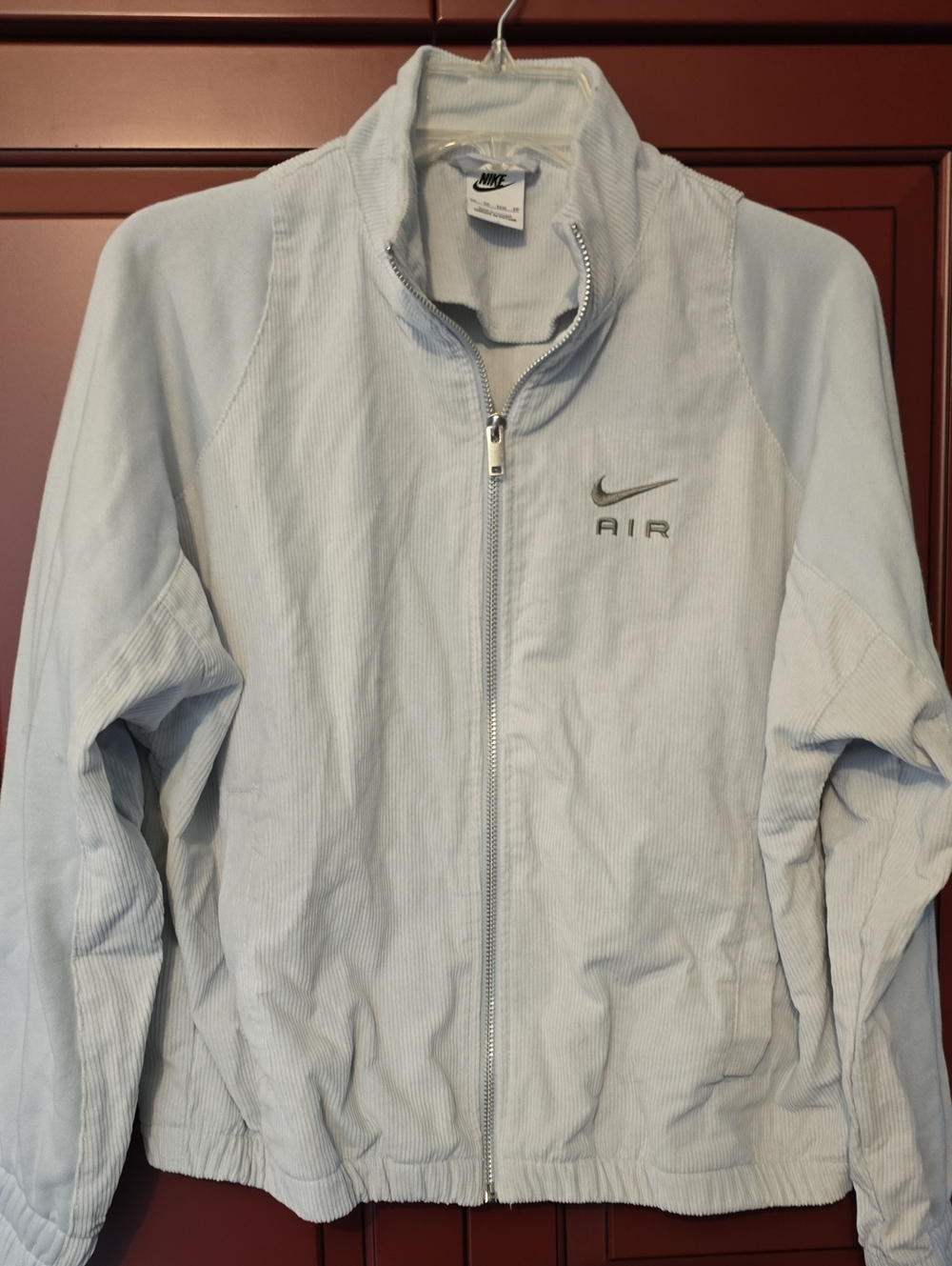 Nike Air Women's Pale Blue Zip-Up Shirt Jacket